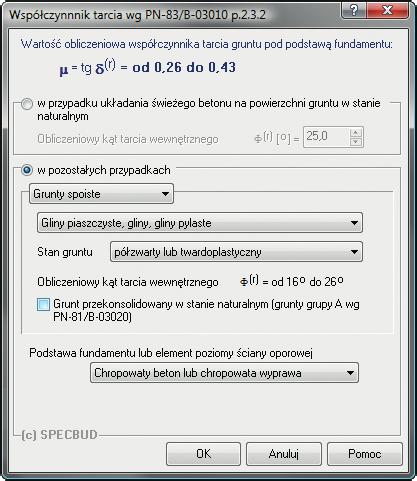 poziomów i przekrojów, nazwę elementu i dodatkowe zbrojenie Użytkownika).