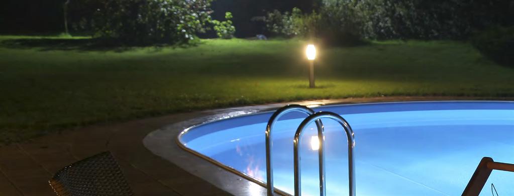 AGARA LED EN Classic garden fittings made of stainless steel with an integrated LED SMD light.