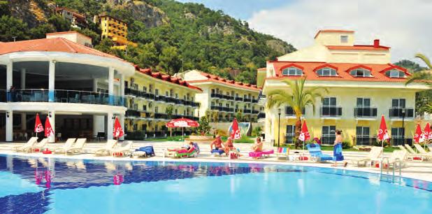 Orient Resort Hotel DATA OTWARCIA: 1989 r. Odnowiony w 2008 r. POŁOŻENIE: Calis, 5 km od Fethiye, 48 km od lotniska.