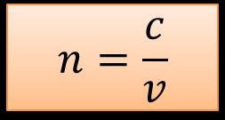 jako stosunek prędkości światła c