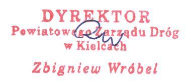Nr sprawy: PZD.PZ-3450/43/2014 ZAMAWIAJĄCY: POWIATOWY ZARZĄD DRÓG W KIELCACH 25-618 Kielce, ul. Wrzosowa 44 telefon: (041) 200-17-48, tel./fax: (041) 344-51-45 www.pzdkielce.pl, e-mail: zamowienia.