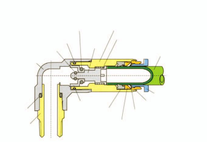 PNEUMATIC Z CZA ODCINAJ CE FITTINGS Zastosowanie: - instalowane, gdzie przy³¹cza pneumatyczne s¹ czêsto wymieniane. Funkcje: - odcina przep³yw powietrza przy roz³¹czaniu przewodu.