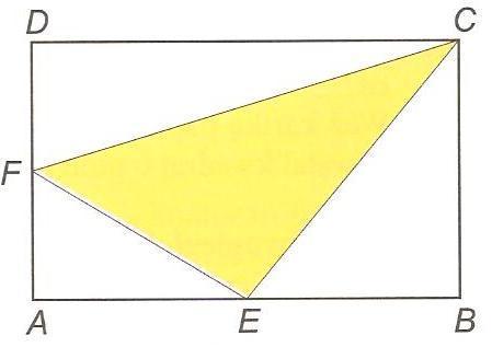 Zadanie 4. (1pkt) Punkty są odpowiednio środkami boków Stosunek pola zacieniowanego trójkąta do pola prostokąta wynosi: 3 : 8 2 : 3 4 : 9 Zadanie 5.