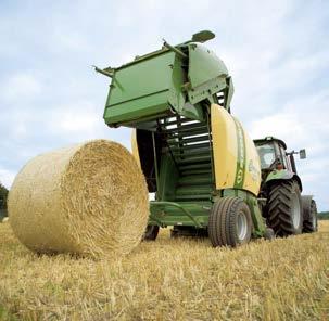 KRONE produkuje to, czego żądają klienci. Comprima F 125, F 125 XC: prasa zwijająca o stałej komorze prasowania, do formowania bel o średnicy 1,25 m.