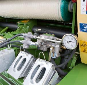 Dla bezpieczeństwa: standardowo w prasach Comprima V 180 CX, CF 155 XC i CV 150 XC stosowany jest