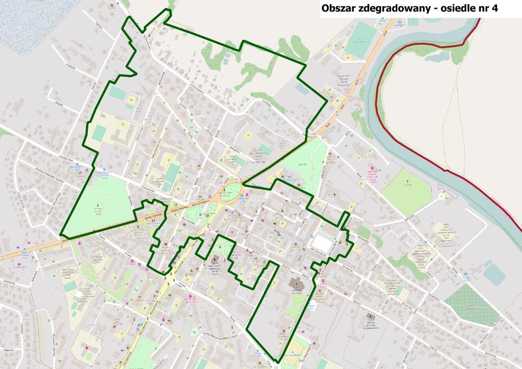 Charakterystyka - osiedle 4 (1/3) Ulice w osiedlu: Feliksa Bernatowicza, Długa, Dworna - od ul. Giełczyńskiej do Al.