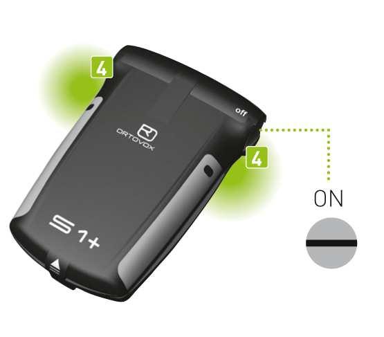 Instrukcja Detektora S1+, strona 42 NADAWANIE SYGNAŁU Po udanym autoteście, detektor S1+ należy zamknąć. Diody monitorujące pracę nadajnika zaczną się świecić.
