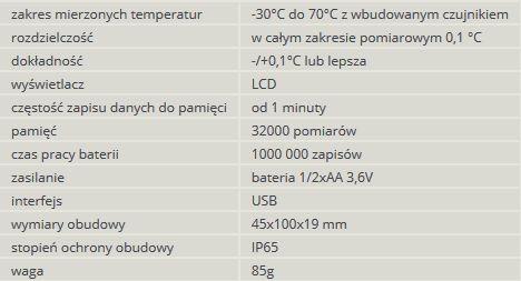 Urządzenie rejestrujące ma tak małe rozmiary, że można je umieścić w dowolnym miejscu. W bardzo prosty sposób łączy się go za pośrednictwem adaptera do portu USB. 2. Dane techniczne 3.