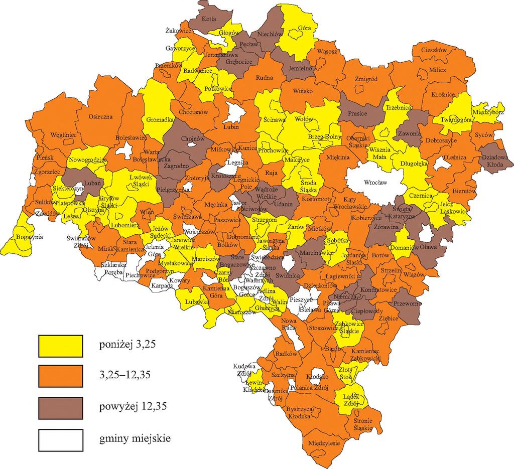 Na wyższym etapie rozwoju w sektorze III zatrudnionych jest nawet 70% ogółu zasobów siły roboczej.