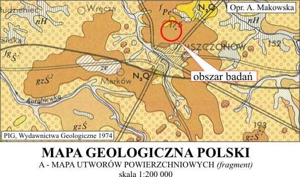 2. Cel opracoania Celem tego opracoania jest stierdzenie arunkó gruntoo-odnych na działce nr 73/4 położonej przy drodze technicznej i graniczącej z Przedsiębiorstem Kruszy Lekkich KERAMZYT.