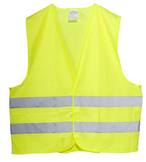 XL Wykonana z poliestru kamizelka odblaskowa zwiększająca widoczność, w rozmiarze XL (W70 x L66).  89/686/EEC.