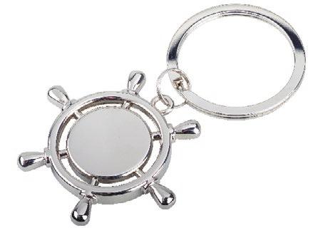 R73219 Metalowy brelok GLOBE Metalowy brelok w kształcie kuli ziemskiej.