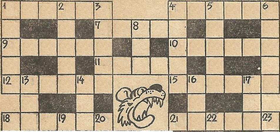 Pionowo: 1) Największa z małp człekokształtnych, 2) drogi wysadzane drzewami, 3) b.