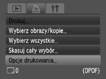 Wybieranie zdjęć do wydrukowania (DPOF) Aparat umożliwia wybranie zdjęć (maks.