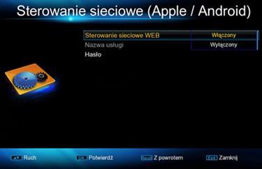 funkcja zdalnego sterowania pilotem wywołanie dodatkowych informacji typu EPG na smartfonie oglądanie programów niekodowanych na smartfonie dodatkowe funkcje