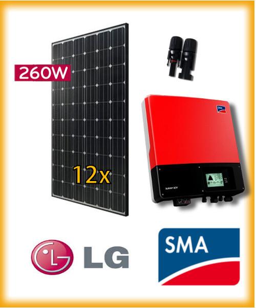 Informacje o produkcie Zestaw fotowoltaiczny LG On-Grid o mocy 3,12 KW - z inwerterem SMA Utworzono 09-11-2017 Cena : Ceny dostępne po zalogowaniu (netto: Ceny dostępne po zalogowaniu) Producent :