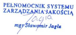 Właściwości użytkowe określonego powyżej wyrobu są zgodne z zestawem deklarowanych właściwości użytkowych.