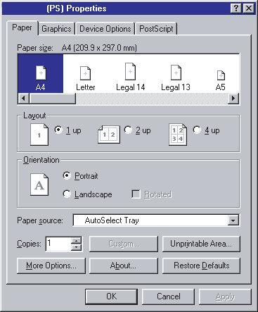 Emulacja PostScript 1.