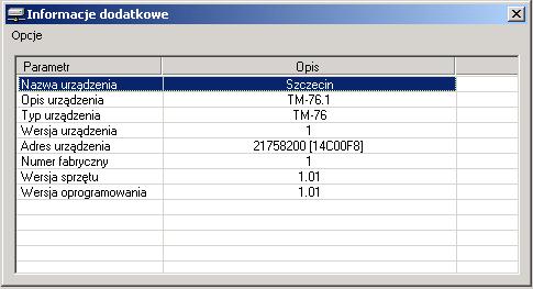 6.1.3 Informacje dodatkowe MODEM ŚWIATŁOWODOWY E1/G.