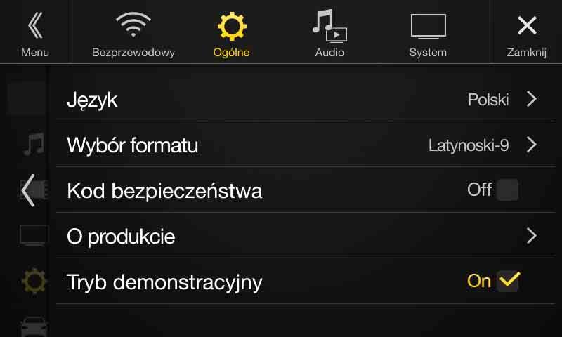 Ustawianie minimalnego poziomu podświetlenia Jasność podświetlenia można dostosować. Tej funkcji można użyć na przykład do zmiany jasności ekranu podczas jazdy nocą.