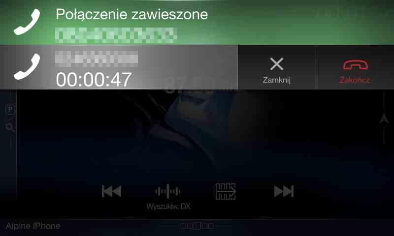 Ekran powiadomienia Połączenie przychodzące Funkcja połączeń oczekujących Jeśli w czasie trwania połączenia pojawi się połączenie przychodzące z innego numeru telefonu, na ekranie zostanie
