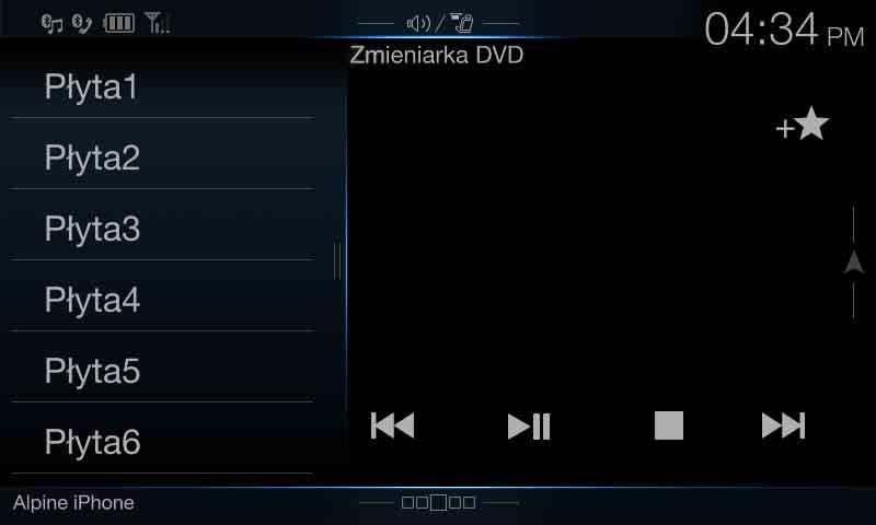 [ ] (Menu główne) [ ] (Menu) Przywołuje ekran menu głównego. Przykładowy ekran zewnętrznej zmieniarki DVD Przywołuje ekran menu. [ ] (Menu ster.)* Przywołuje ekran menu obsługi.