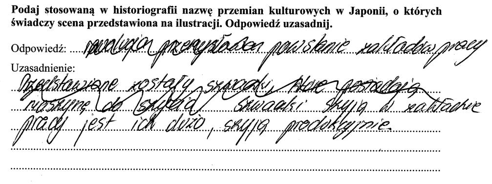 36 Sprawozdanie z egzaminu maturalnego 2017 Przykład 4. Wiele trudności tegorocznym maturzystom sprawiło zadanie 16.