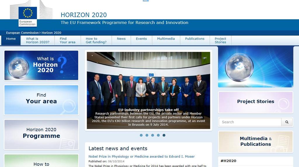 Horyzont 2020 Portal KE http://ec.