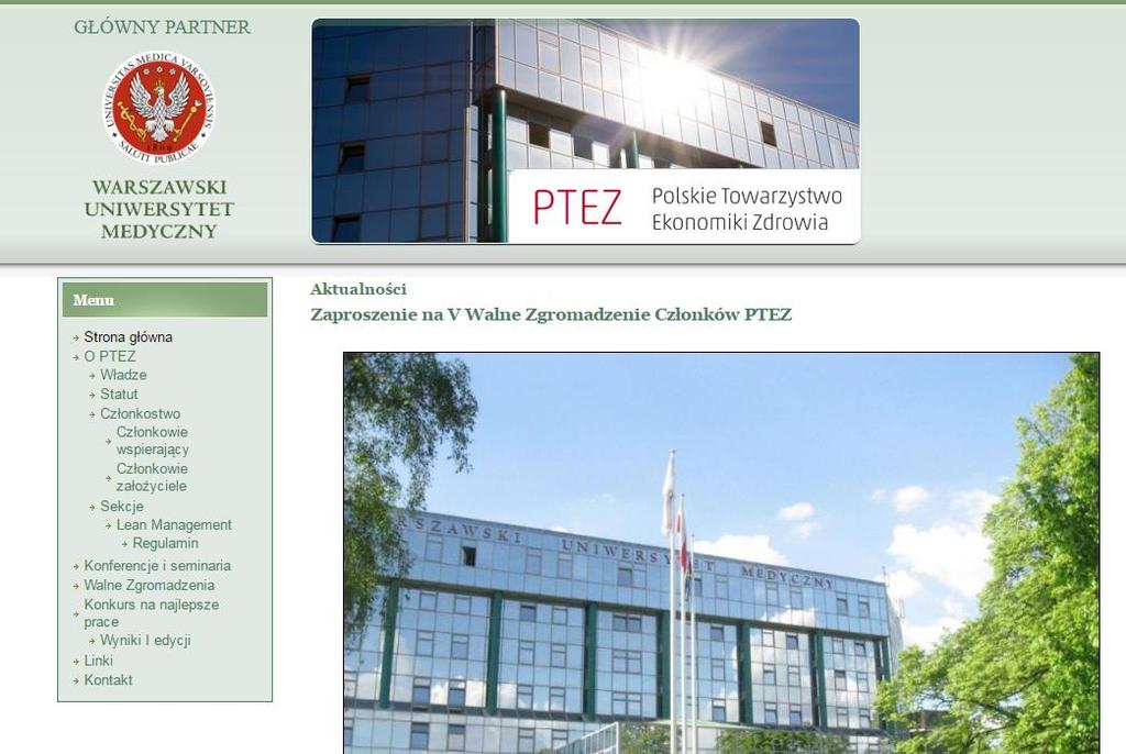 Strona internetowa PTEZ http://www.ptez.wum.