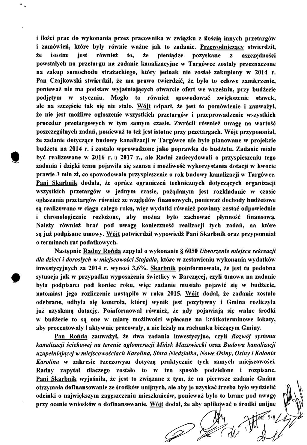 i ilości prac do wykonania przez pracownika w związku z ilością innych przetargów i zamówień, które były równie ważne jak to zadanie.