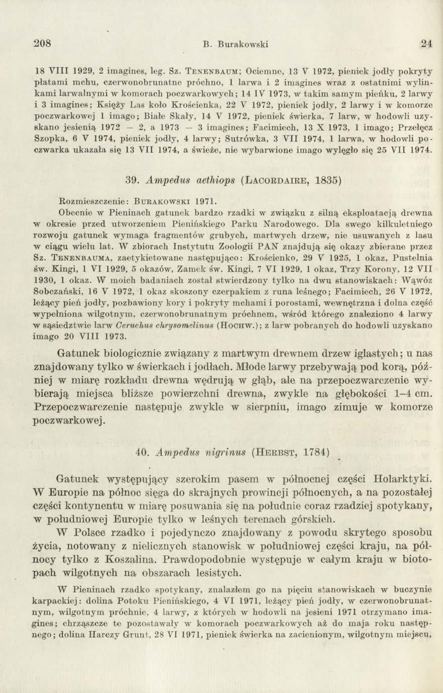 2 0 8 B. Burakowski 24 18 V III 1929, 2 imagines, leg. Sz.