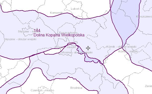 Identyfikacja i charakterystyka jednolitych części wód podziemnych (JCWPd) Gmina Mosina znajduje się w obszarze jednolitej części wód podziemnych oznaczonej jako JCWPd 60.