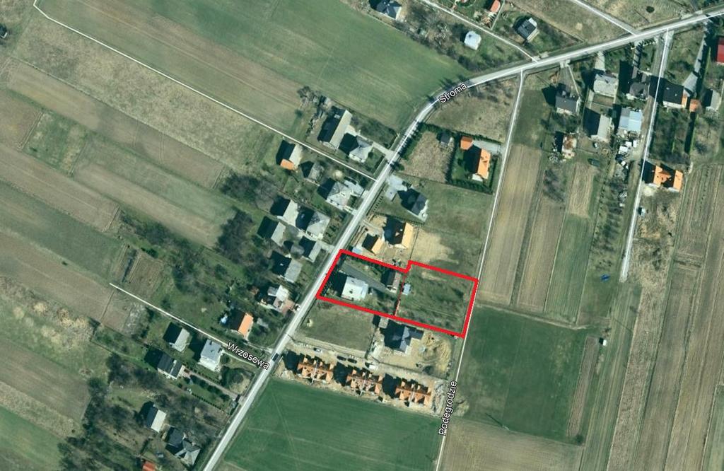 Poniżej przedmiotowa nieruchomość widok z lotu ptaka: LOKALIZACJA SZCZEGÓŁOWA Z LOTU PTAKA.