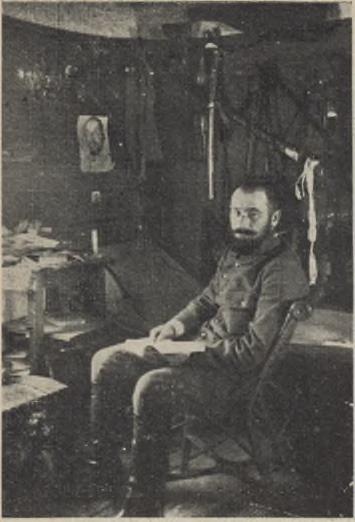 Pułkownik Edward Śmigły-Rydz przed komendą 1 p. p. Leg.