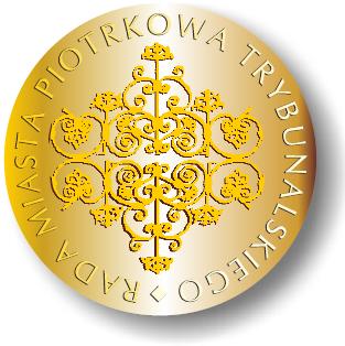 Wzór graficzny Złotego Medalu Honorowego Piotrkowa