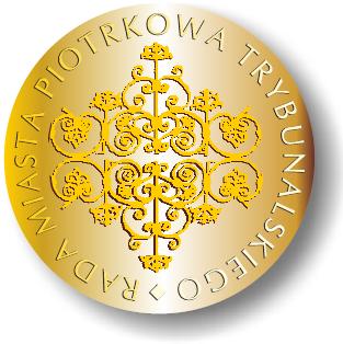 Wzór graficzny Złotego Medalu Honorowego Piotrkowa