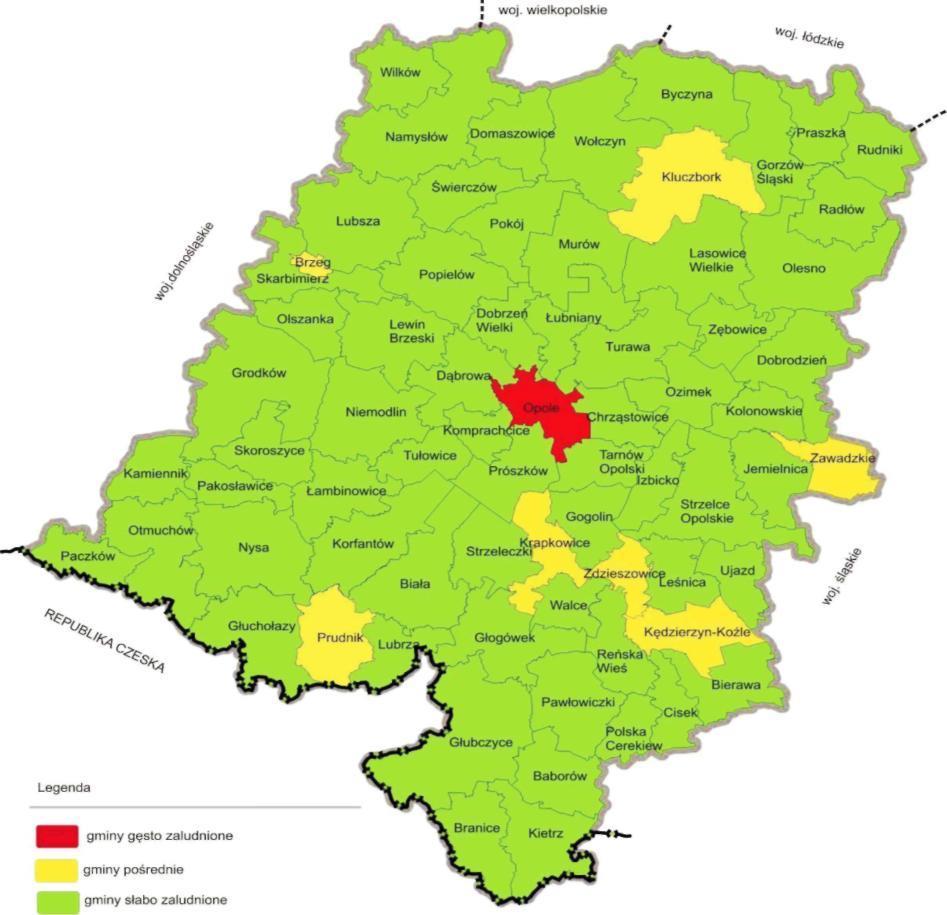 Załącznik nr 8 do REGULAMINU KONKURSU dotyczącego projektów złożonych w ramach: Działania 8.1 Dostęp Mapa nr 1.