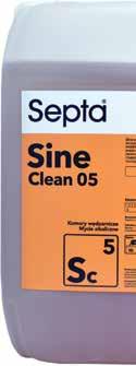 Food Sine Clean 05 Sc 5 Komory wędzarnicze Mycie alkaliczne Silnie alkaliczny środek do mycia komór wędzarniczych, wózków, grilli i innych powierzchni.