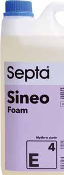 Sineo Eco Mydło w płynie Dobrej jakości ekonomiczne mydło w płynie. Delikatne dla skóry, zawiera związki pielęgnujące naskórek. Posiada delikatny zapach.