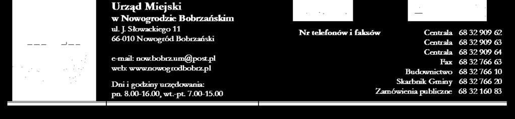 Słowackiego 11 66-010 Nowogród Bobrzański WNIOSEK O WYNAJĘCIE ZAJMOWANEGO LOKALU MIESZKALNEGO bez tytułu prawnego (właściwe zaznaczyć) po