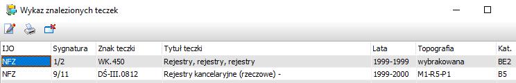 W panelu głównym umieszczony jest przycisk <Wyszukiwarka> otwierający odpowiedni formularz (rys. 34). Rys. 34 Rys.