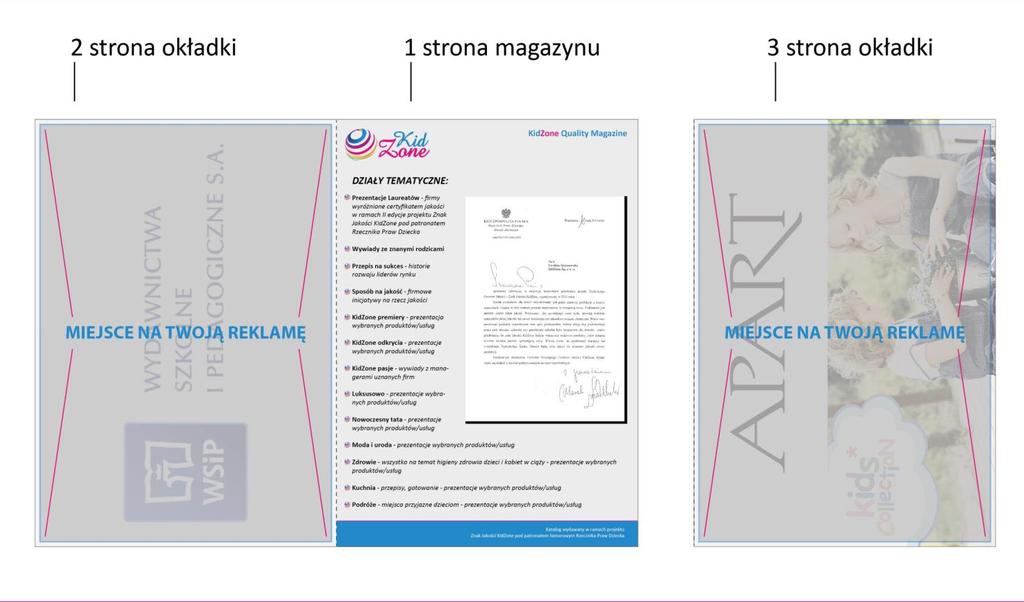 KidZone Quality Magazine-dostępne formy prezentacji Reklama graficzna Artykuł sponsorowany/ wywiad Insert Reklama na karcie rabatowej KidZone Reklama niestandardowa- Partner wydania ( forma ustalana