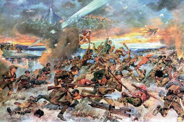 97 ROCZNICA BITWY WARSZAWSKIEJ 1920 ROKU W 2017 r. obchodzimy 97 rocznicę Bitwy Warszawskiej 1920 roku, stoczonej w dniach 13 25 sierpnia 1920 w czasie wojny polsko-bolszewickiej.