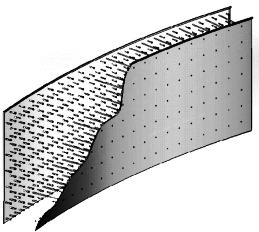 Rys. 6. Struktura panelu obudowy zewnętrznej części reaktora AP1000 [15] Fig. 6. The structure of the panel outer containment of the reactor AP1000 Rys. 7.