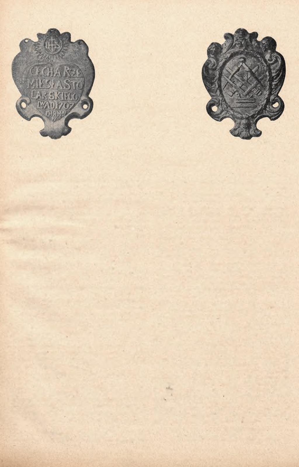 3 Cecha stolarzy z r. 1707 Ensign of Carpenters year 1707 Obesłanie cechu stolarzy lwowskich z r.