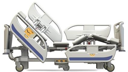 ERGONOMIA poziom 0 Barierki boczne posiadają unikalną możliwość opuszczania równo z wysokością leża i