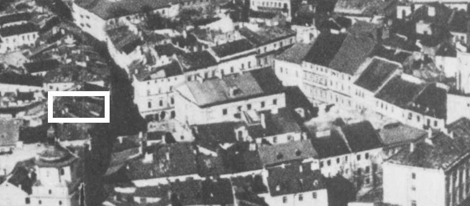 , ul. Rynek/A fragment of panorama of Lublin in the 1930s, Rynek