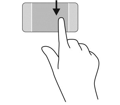 Wyświetlanie ikony dostosowania Przesunięcie palcem wzdłuż górnej krawędzi pozwala na wyświetlenie znajdującej się w dolnej części ekranu startowego ikony Customize (Dostosuj).