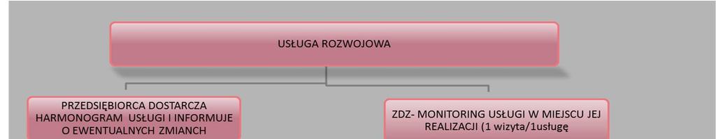 REALIZACJA I ROZLICZENIE USŁUGI ROZWOJOWEJ USŁUGA ROZWOJOWA PRZEDSIĘBIORCA DOSTARCZA HARMONOGRAM USŁUGI I INFORMUJE O EWENTUALNYCH ZMIANCH ZDZ-