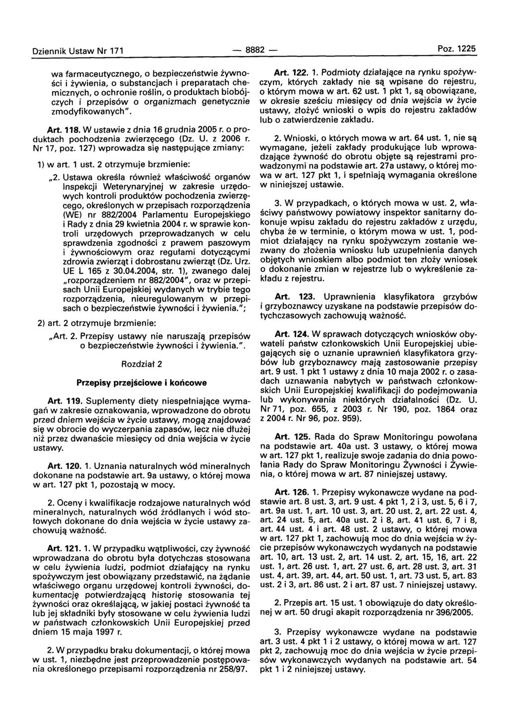Dziennik Ustaw Nr 171-8882- Poz.